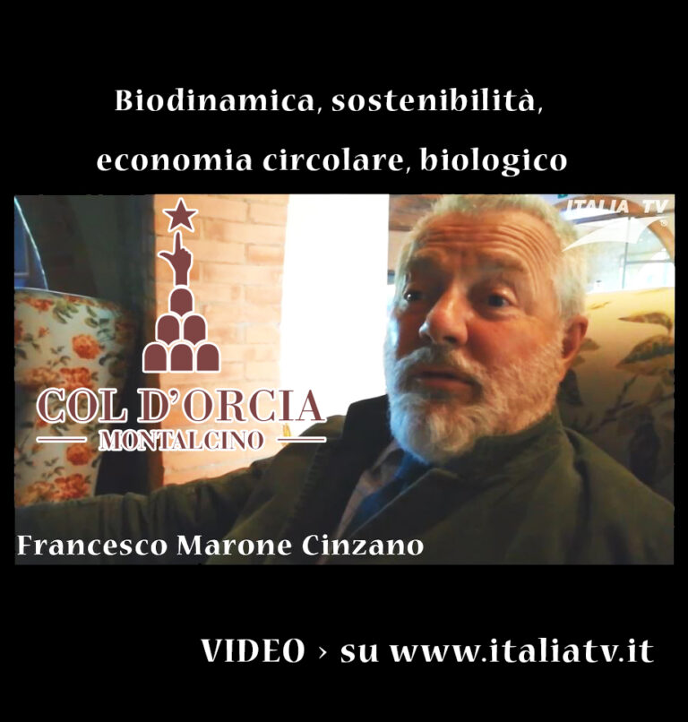 ITALIA TV. Il Conte Bio, Francesco Marone Cinzano.